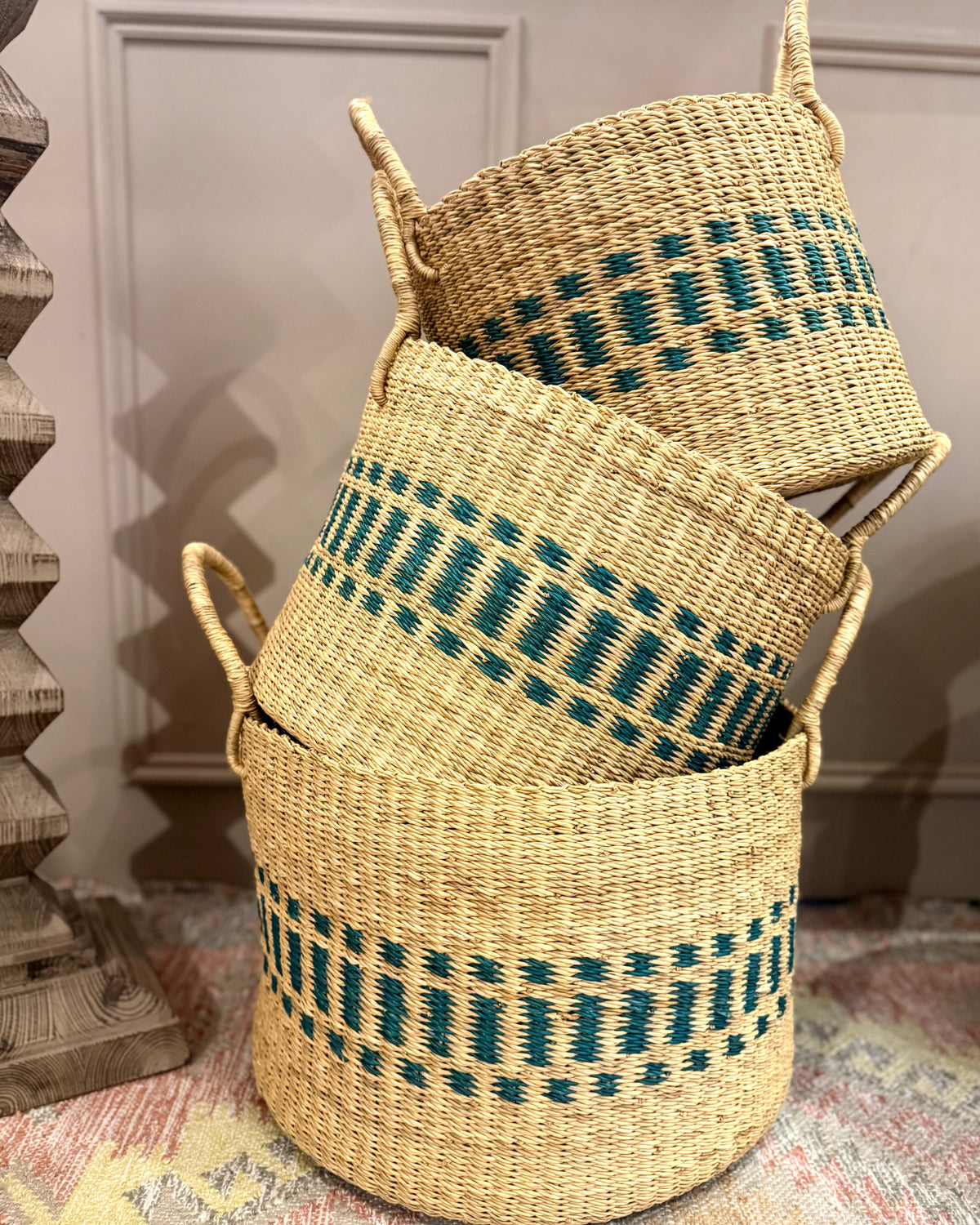 Half Laundry Basket | Aqua
