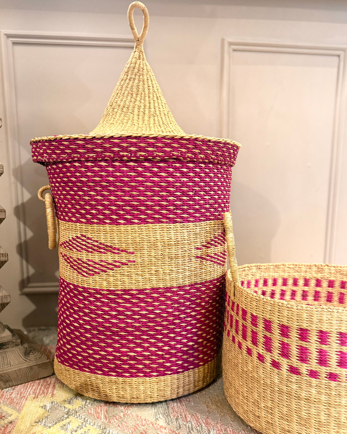Half Laundry Basket | Pink