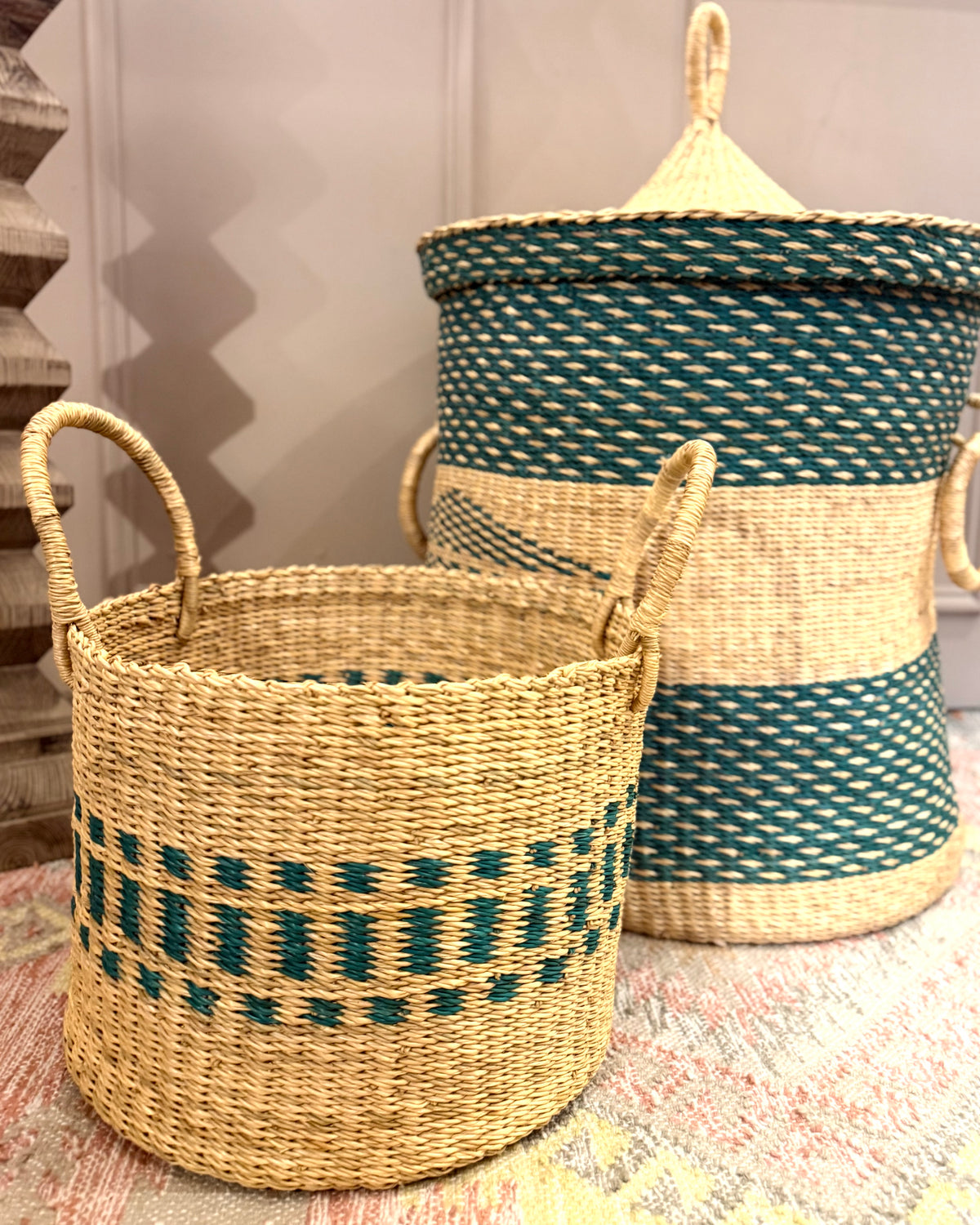 Half Laundry Basket | Aqua