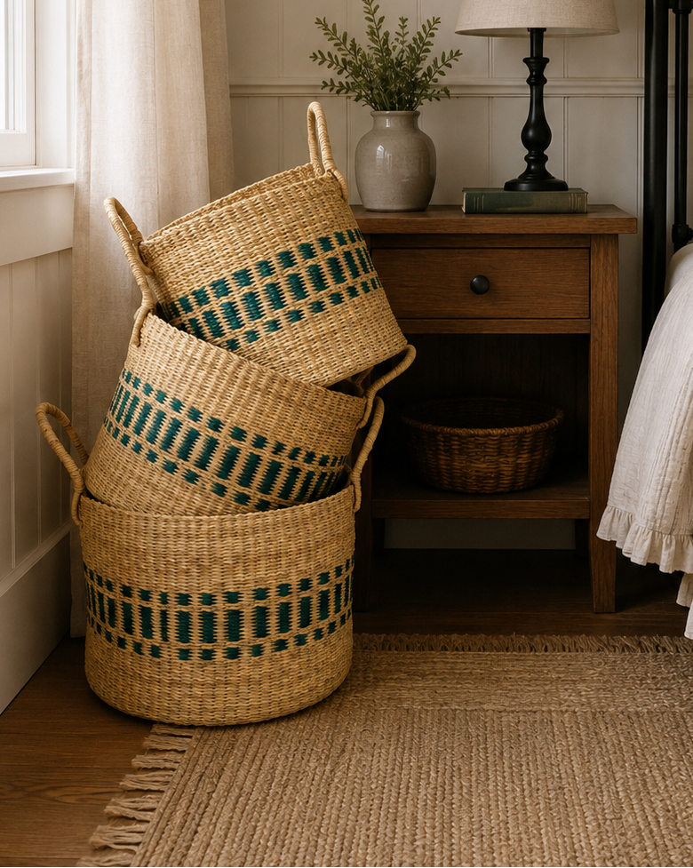 Half Laundry Basket | Aqua