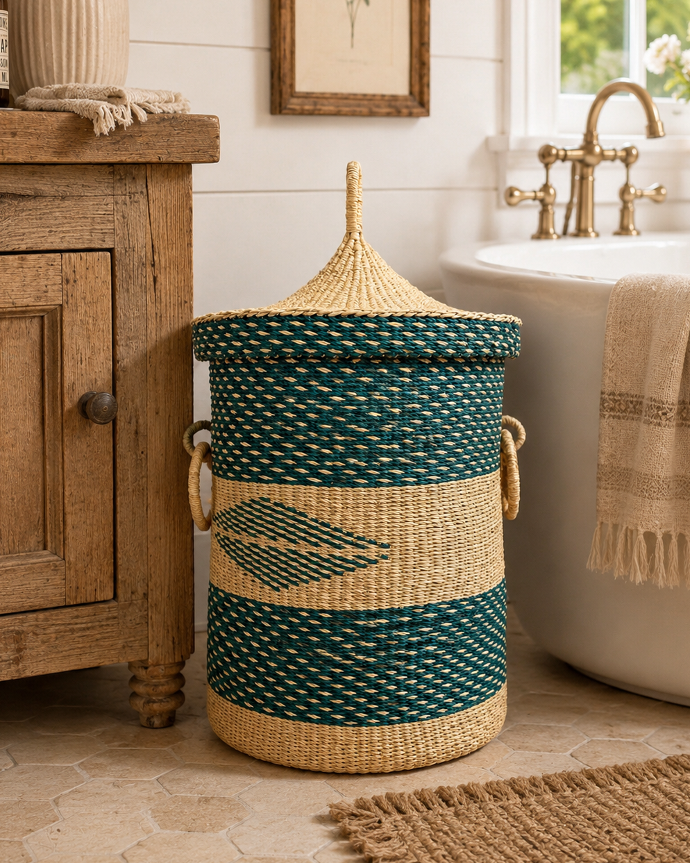 Laundry Basket | Aqua